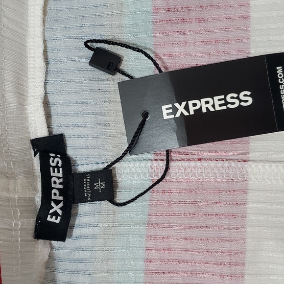 Express Multi-color Striped Skirt - Picture 6 of 7